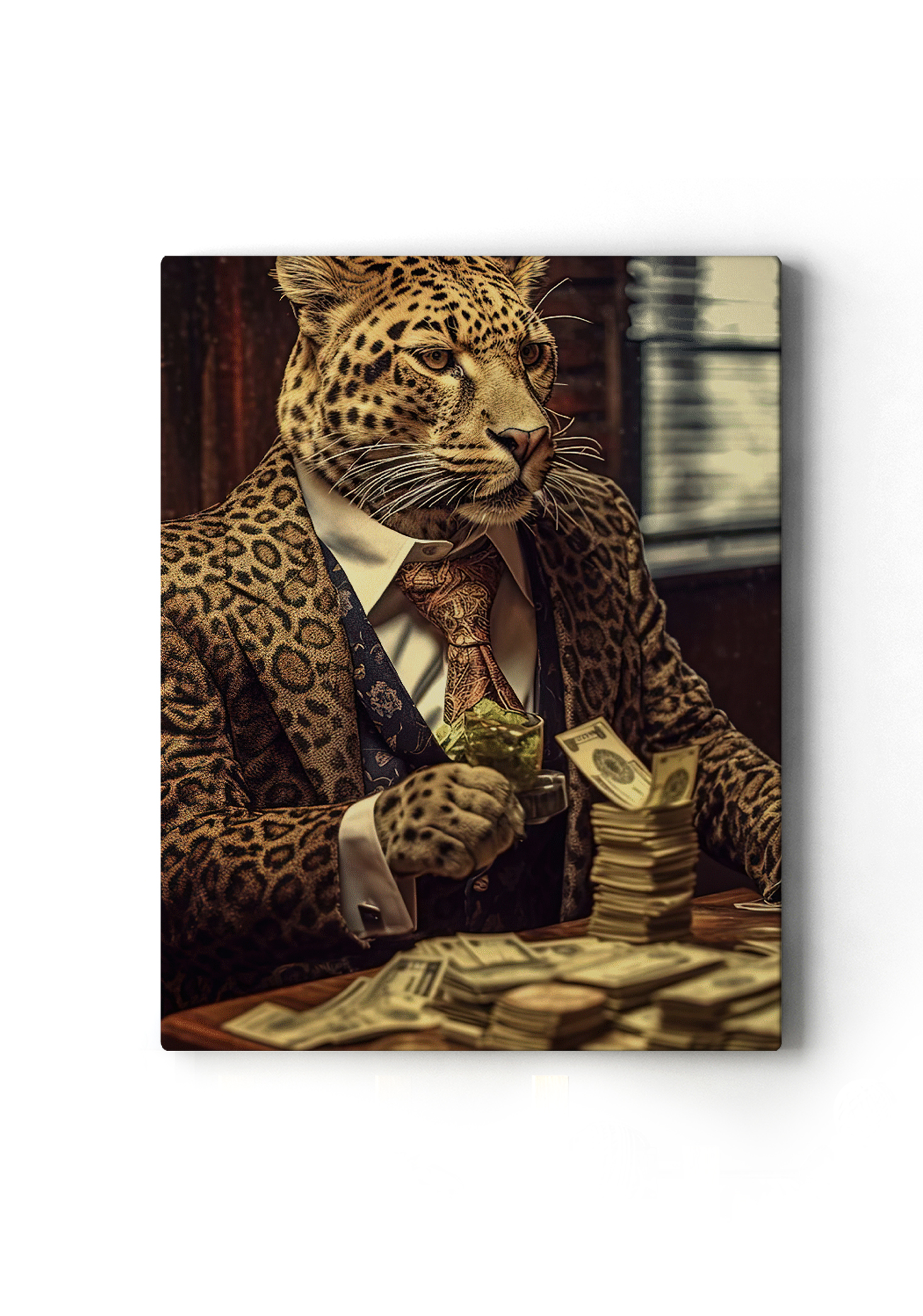 Patron%20Leopar%20Tasarımlı%20Dekor%20Kanvas%20Tablo