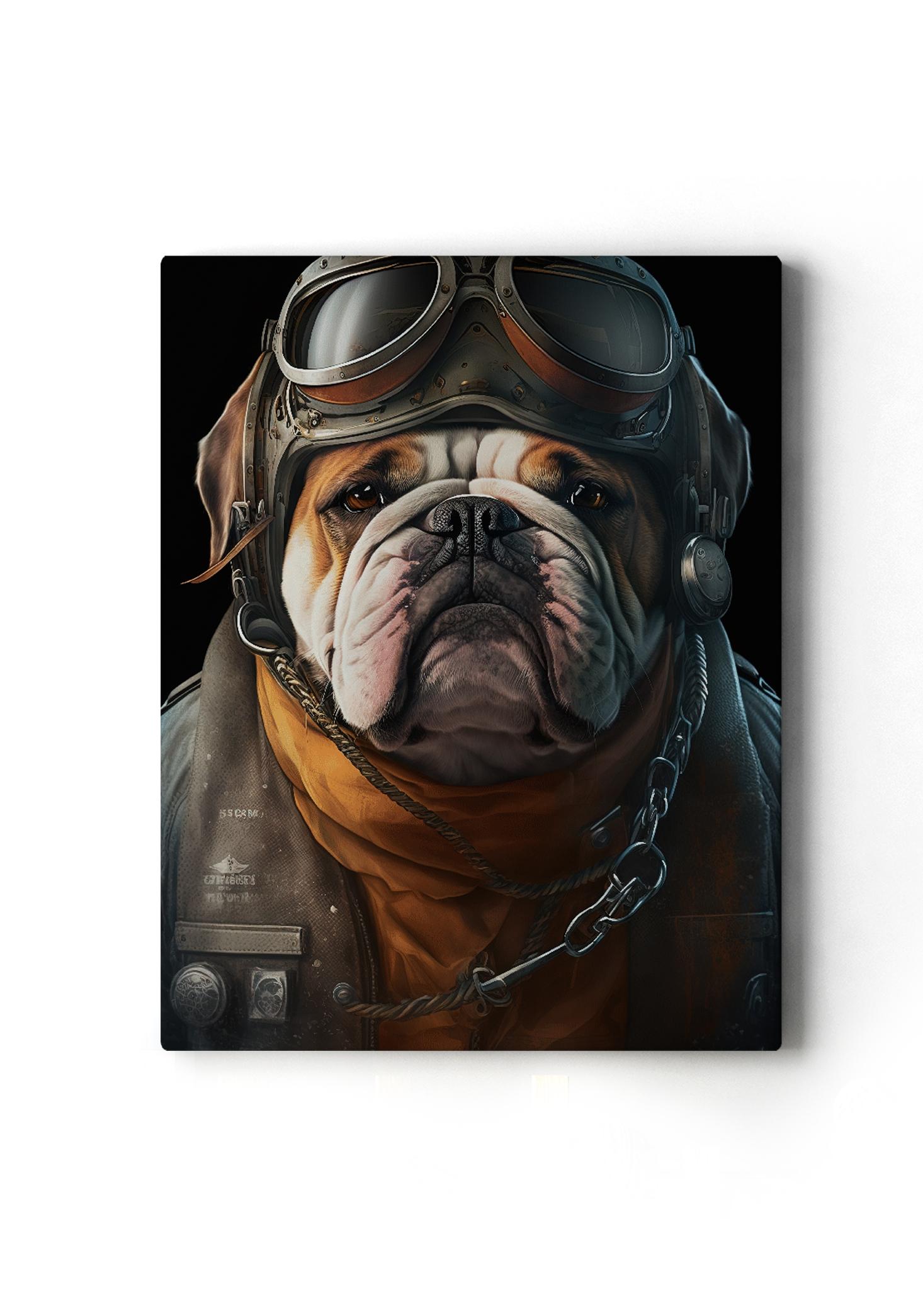 Pilot%20Bulldog%20Tasarımlı%20Dekor%20Kanvas%20Tablo