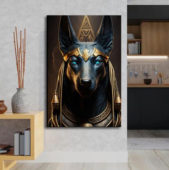 Anubis Tasarımlı Dekor Kanvas Tablo