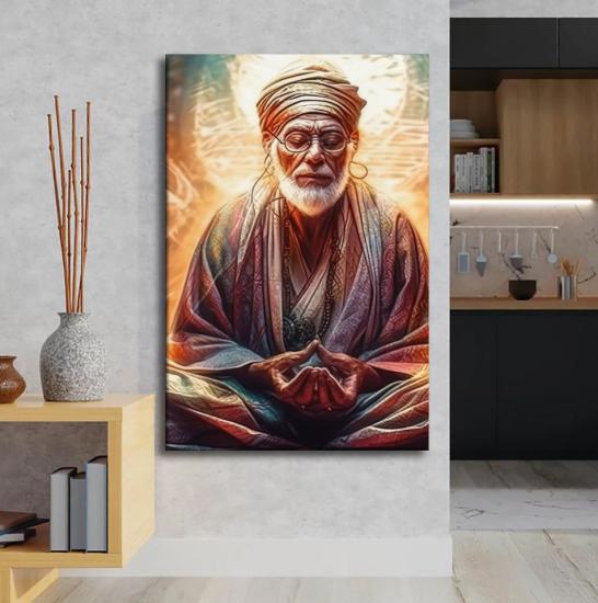 Sai Baba Tasarımlı Dekor Kanvas Tablo